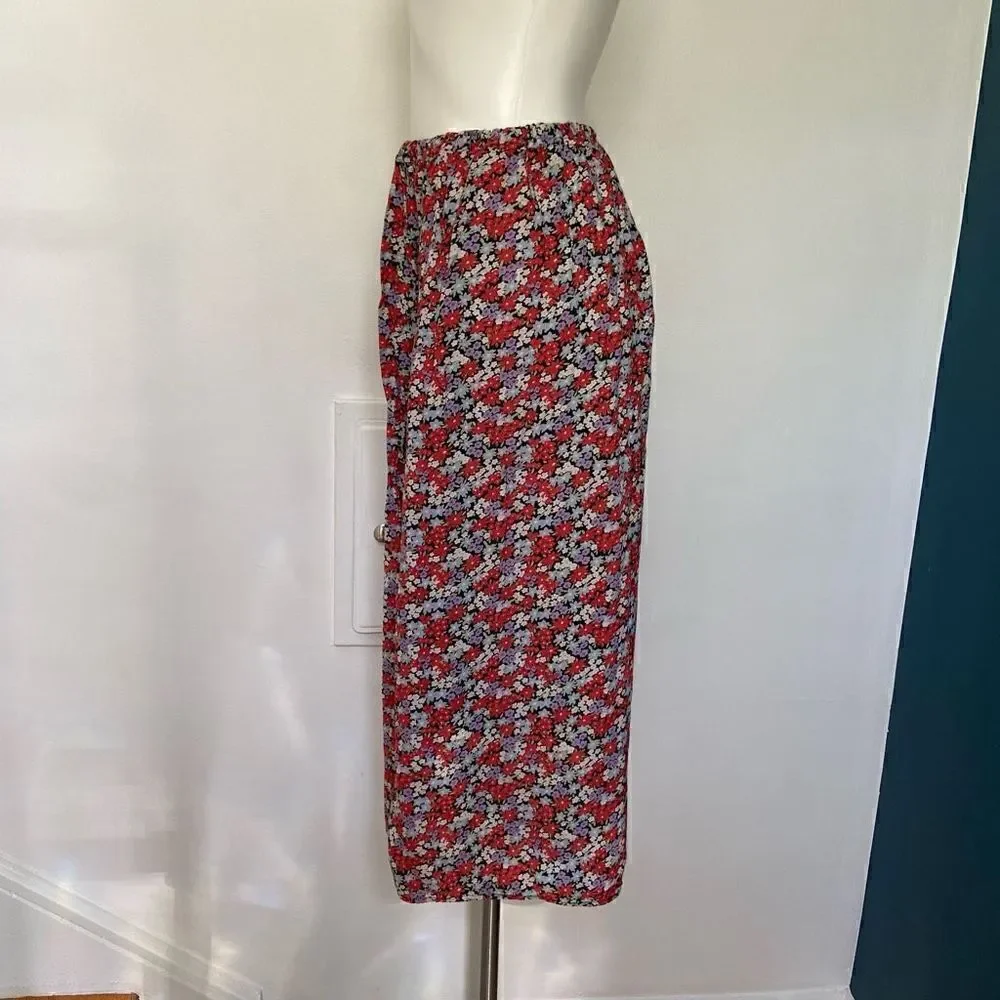 90s Mini floral Y2K Midi Skirt